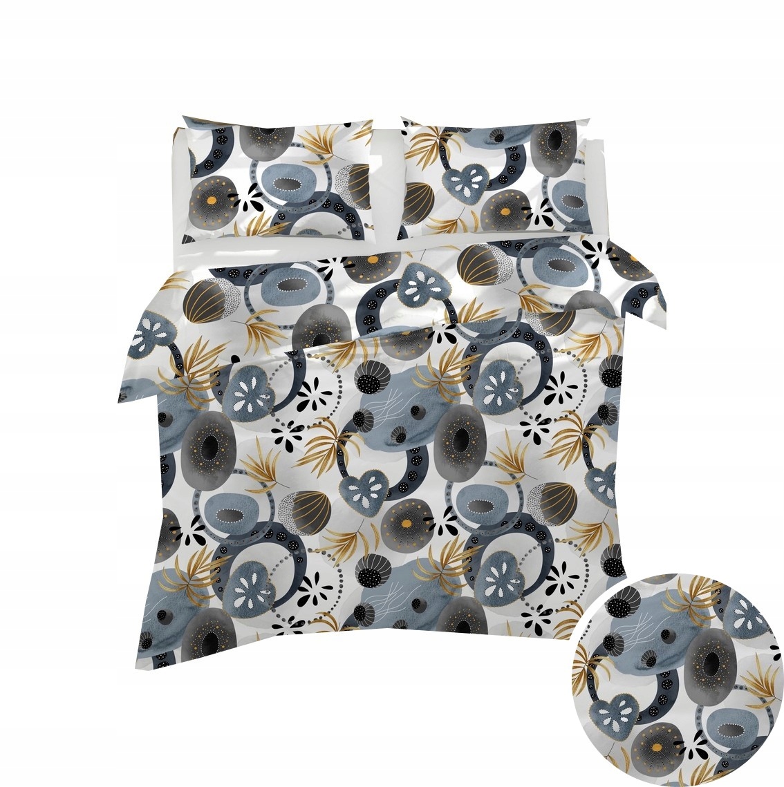 Hotelové Povlečení 160x200 1 povlak na polštář Bavlna 100%, vzor: Picasso Šedé