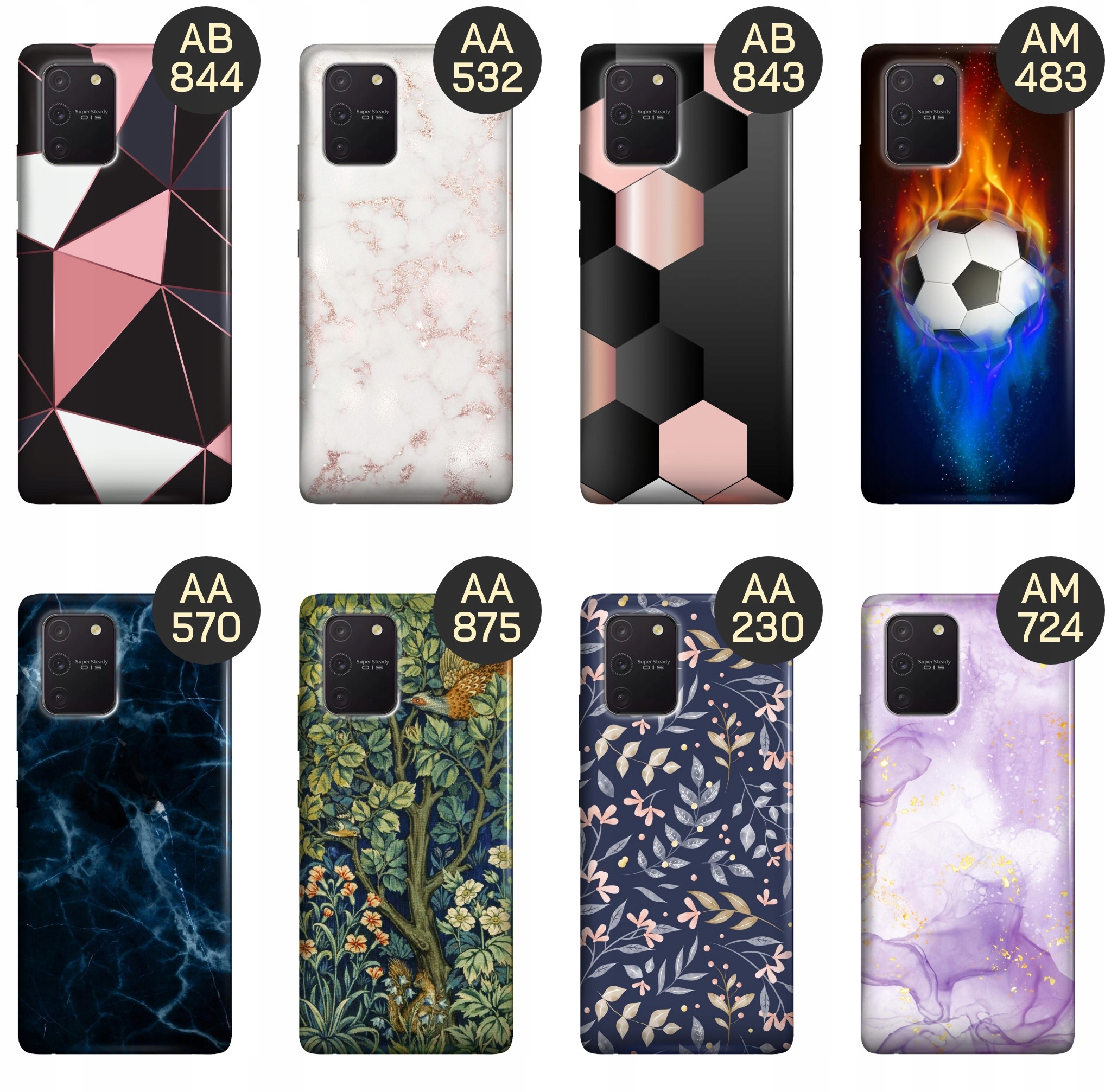 ETUI DO SAMSUNG GALAXY S10 LITE WZORY TOP100 DESIGN Z NADRUKIEM CASE +SZKŁO Marka Hello Case