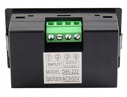 Woltomierz Cyfrowy Panelowy LCD Miernik Napięcia AC 600V Marka Inna