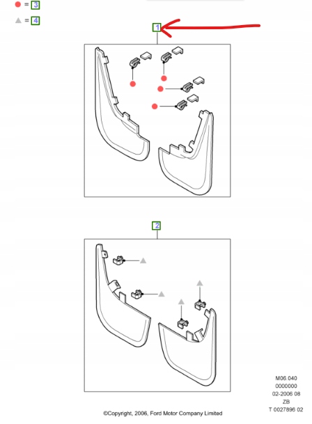 CHLAPACZE PRZEDNIE FORD C-MAX Mk1 2003-2005