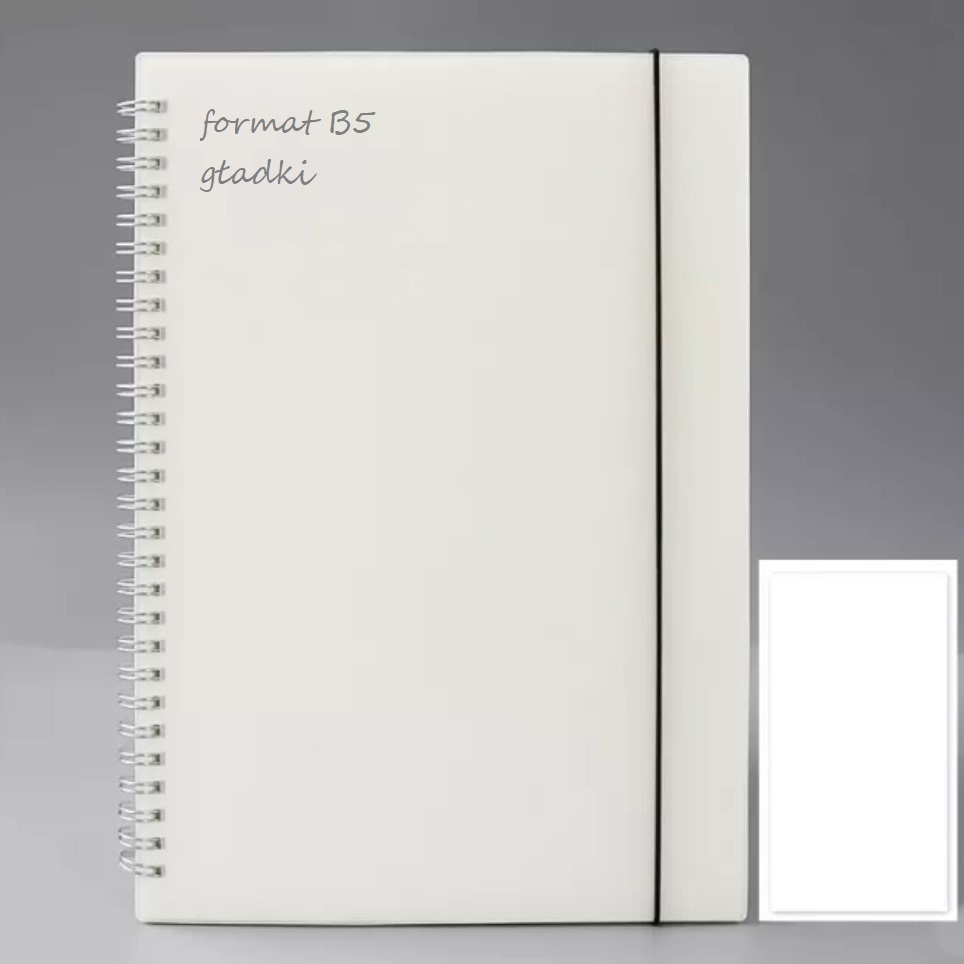

Zeszyt notes planner gładki na spirali B5 80kart.