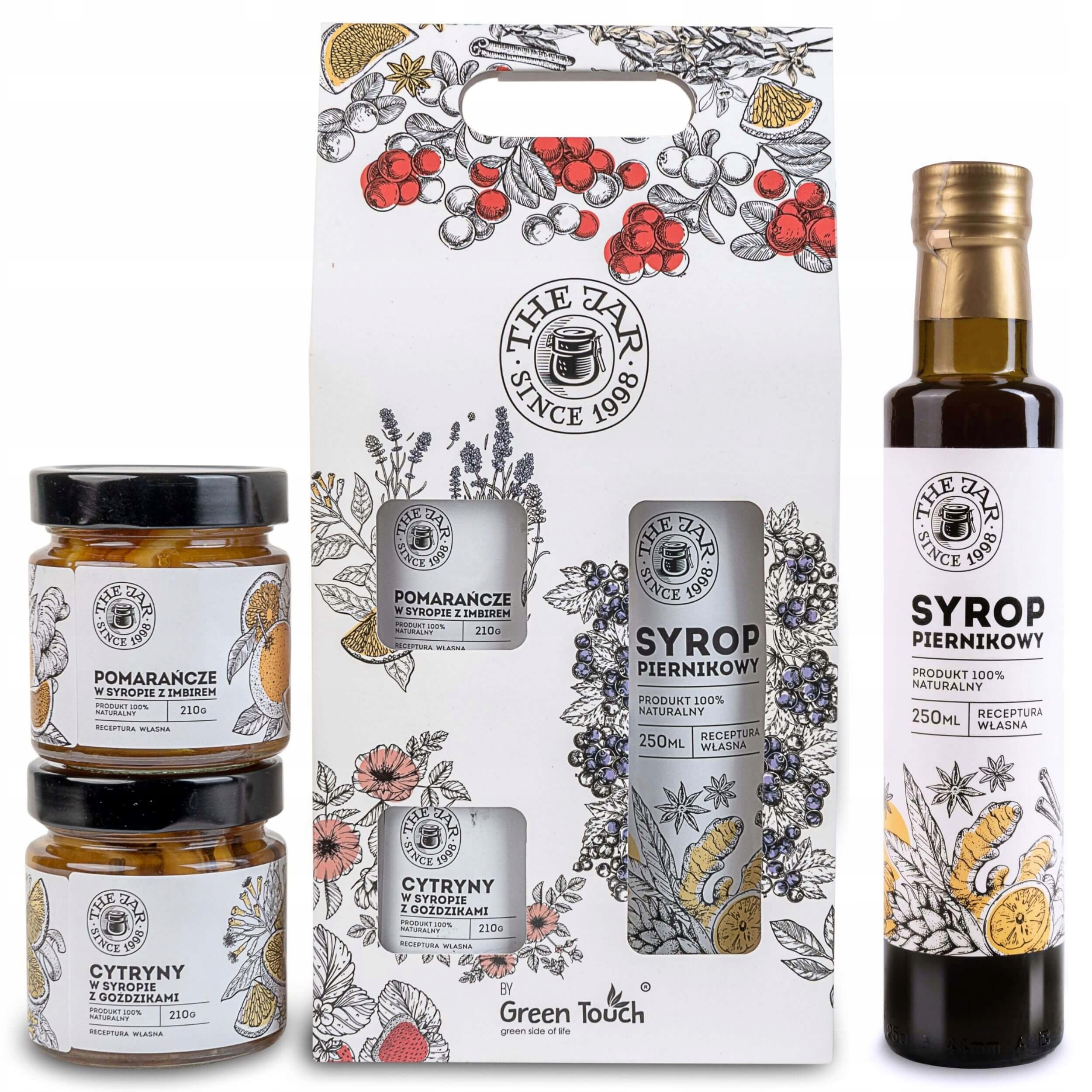 Levně Sada dárek k Vánocům Zavařeniny Vánoční perníkový sirup hřebíček