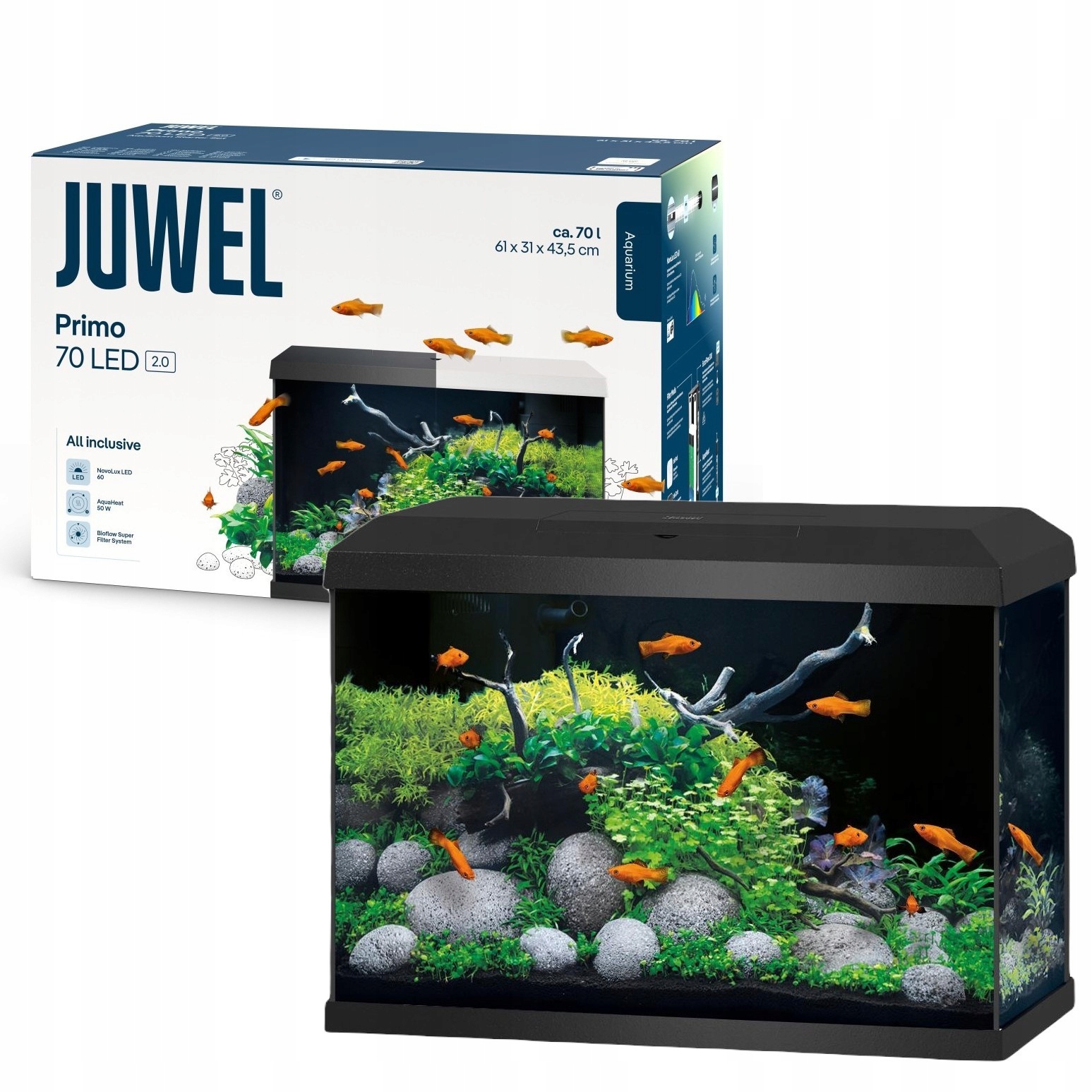 Juwel Primo 70 2.0 Led Akwarium zestaw czarny