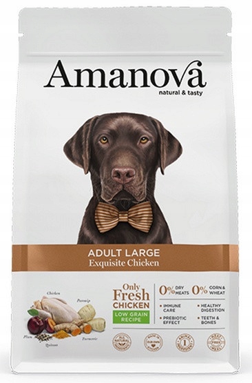 Amanova Dog Adult Large Exquisite Chicken kuře 12 kg