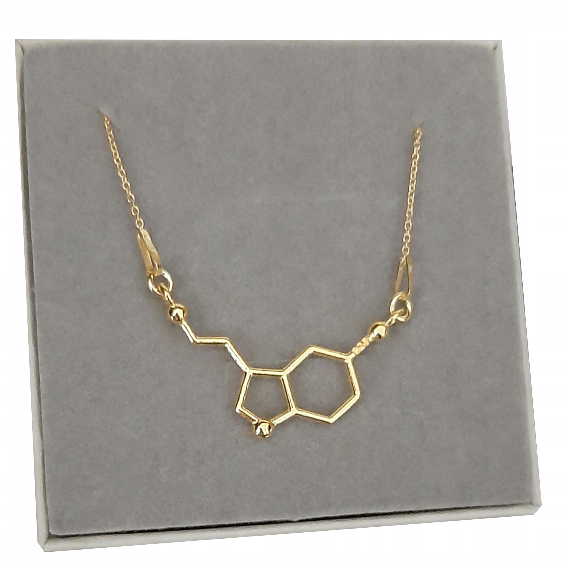 

Złoty naszyjnik Serotonina szczęścia srebro 925 50