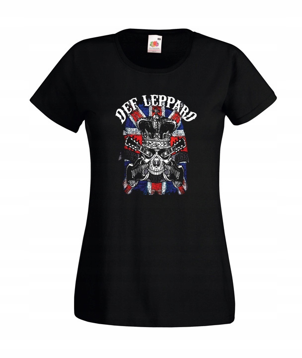 

L Koszulka Damska Def Leppard Rock Metal Wzory