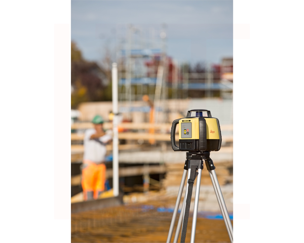 Niwelator Laserowy Leica Rugby 620 + Odbiornik Rod Eye 160 Digital Zasięg 800 m