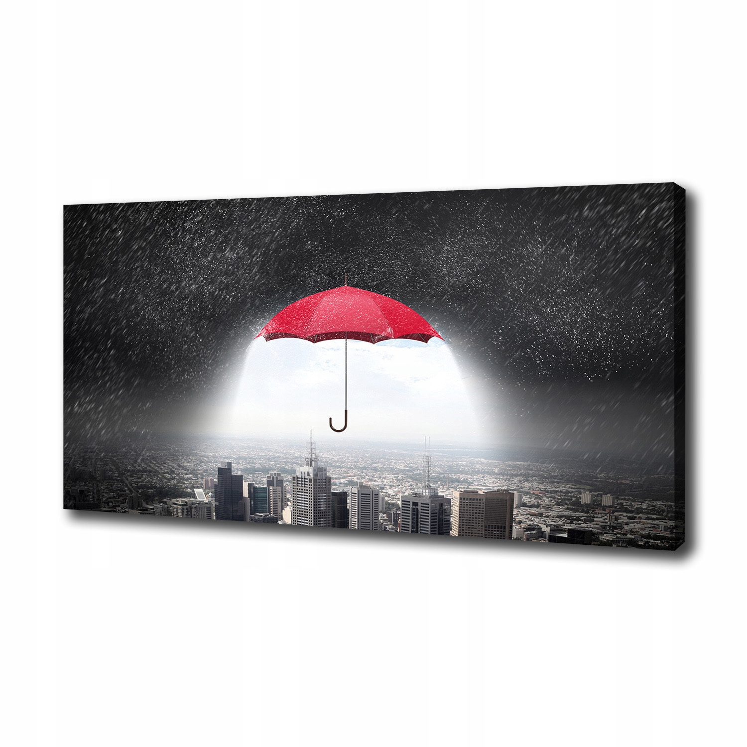 

Foto obraz na płótnie Parasol nad miastem 100x50cm