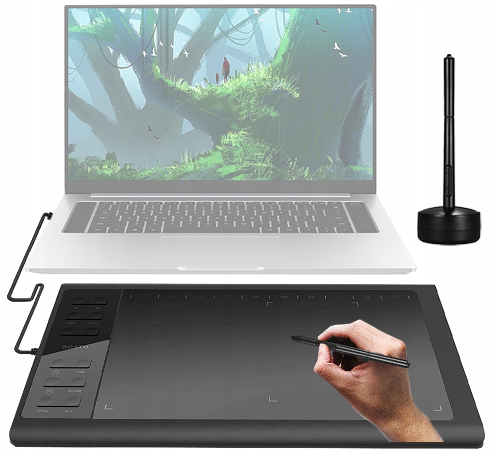 Profesjonalny Tablet graficzny Bosto 1060 Plus do komputera