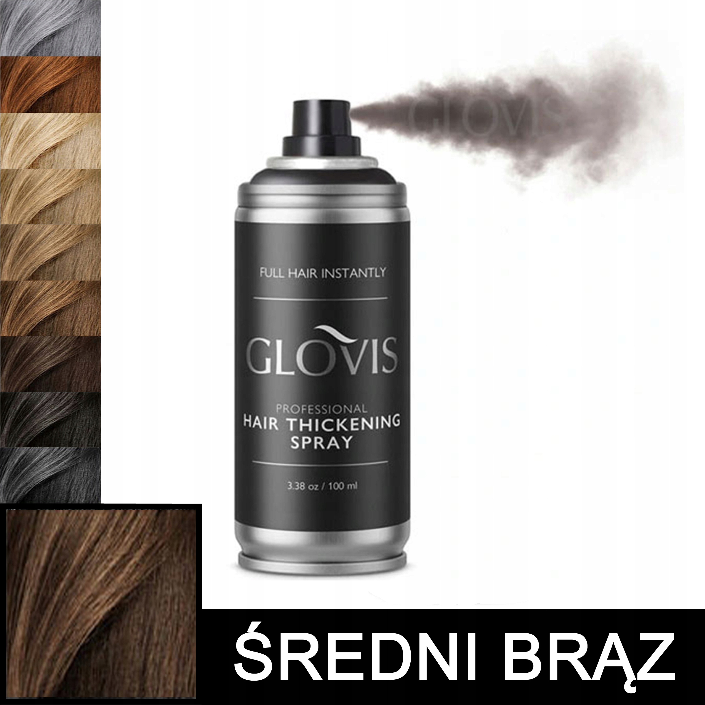 Spolehlivá vlákna pro vl. Glovis Thickener 100 ml – středně hnědá – středně hnědá