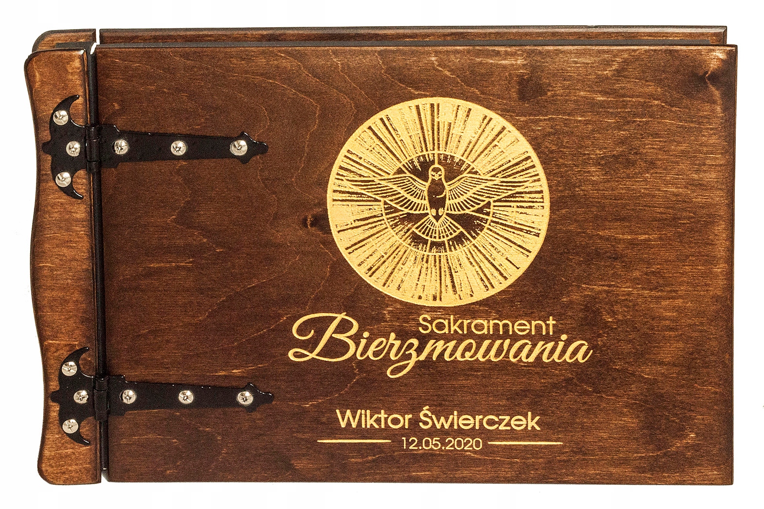 

Album Drewniany Na Zdjęcia Bierzmowanie Pamiątka
