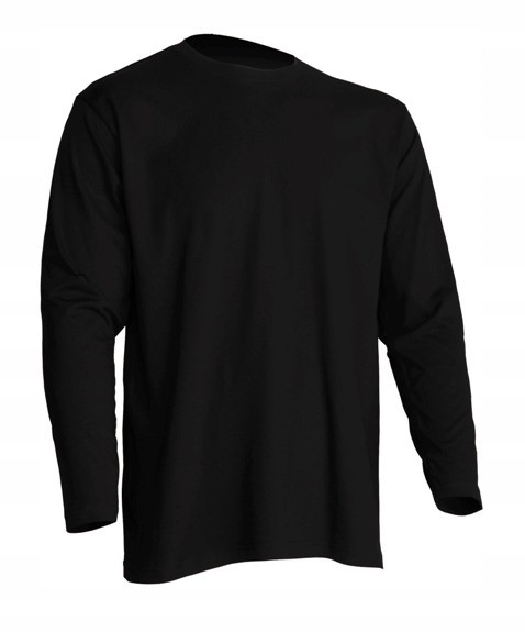 

Koszulka Męska Długi Rękaw T-shirt Black S