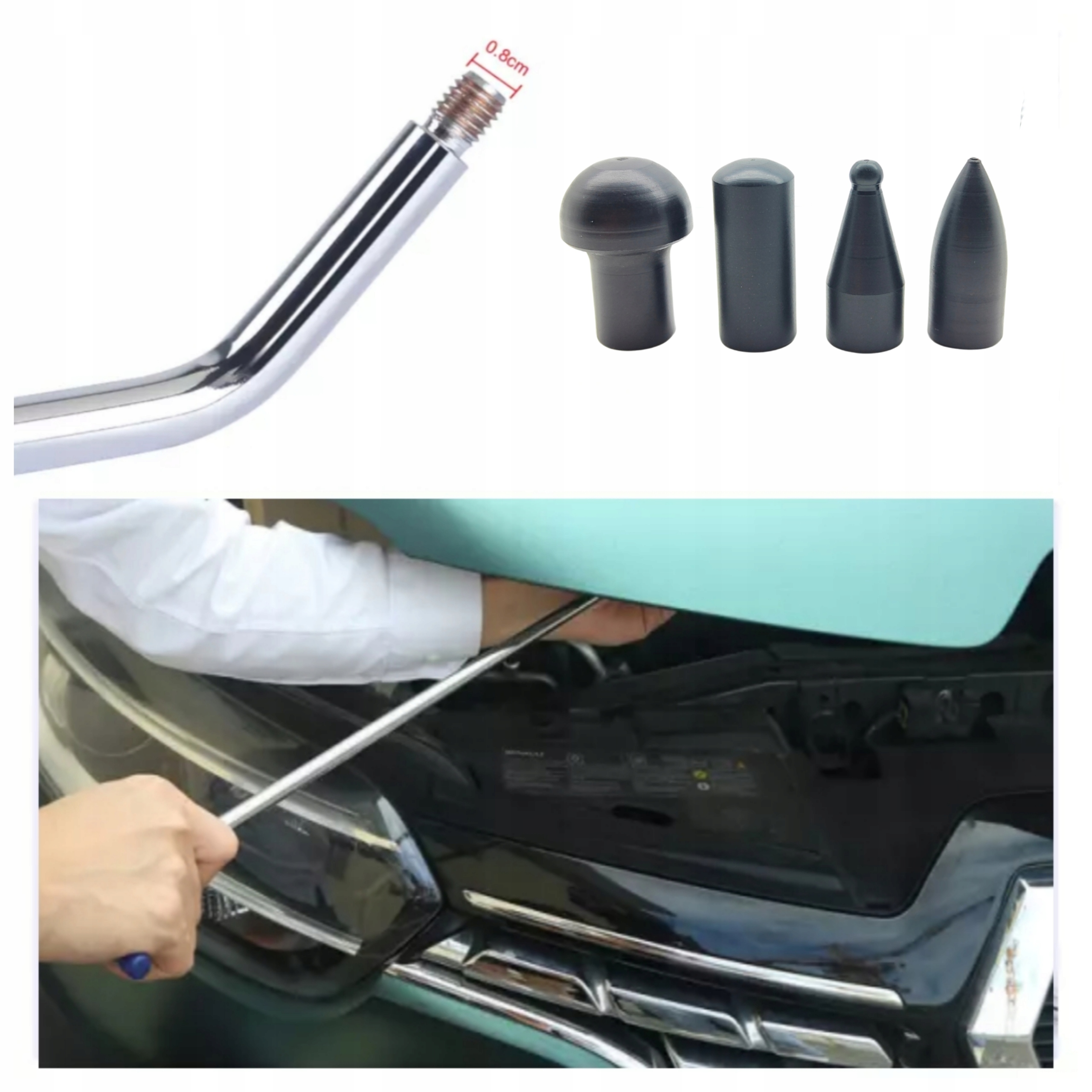 wymienne końcówki głowice M8 Do drutów pdr Kod producenta PROD-EX-PLA-X4-B