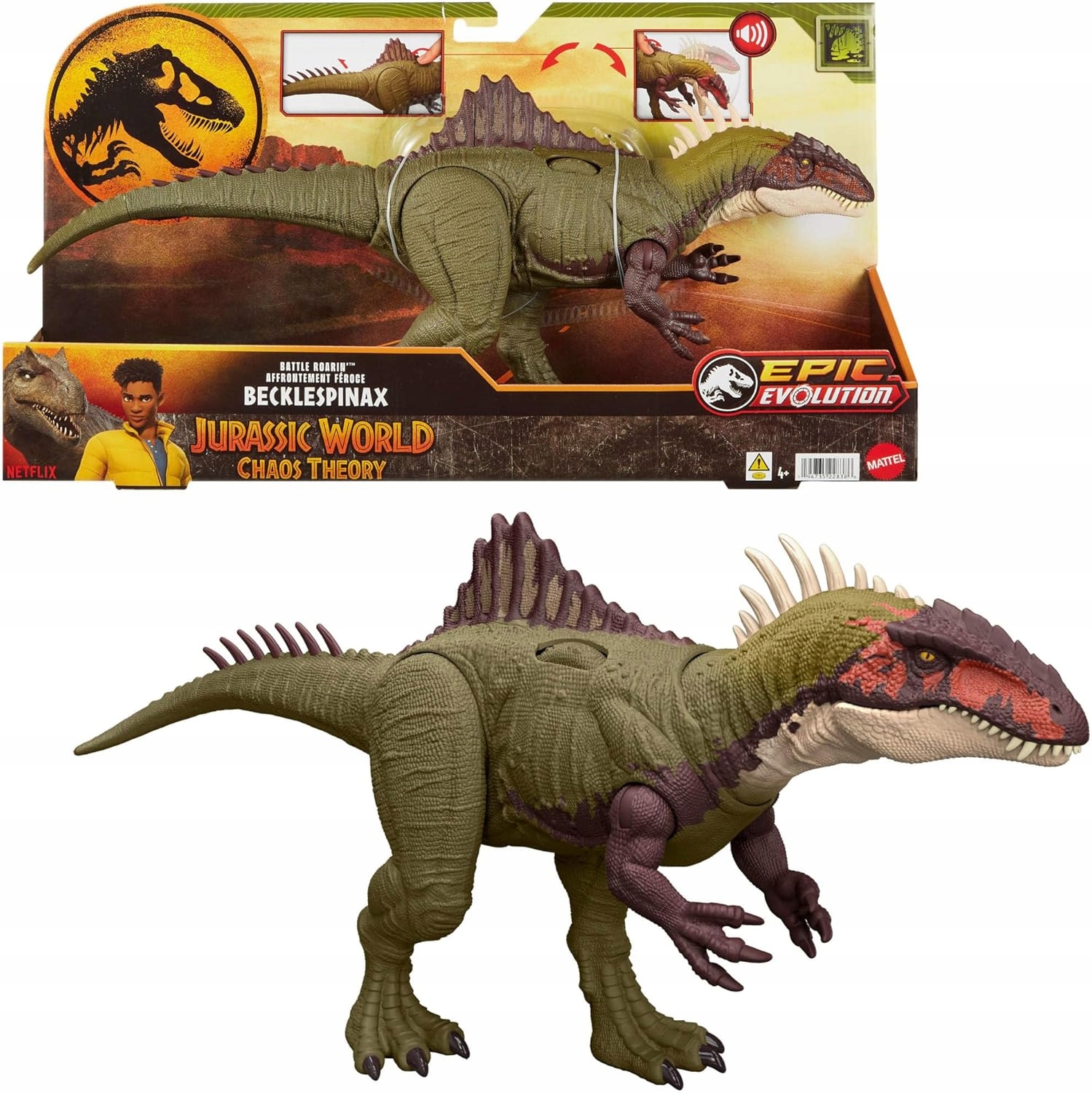 Jurassic World Chaos Theory Dinozaur Totalny Atak Becklespinax 43 cm
