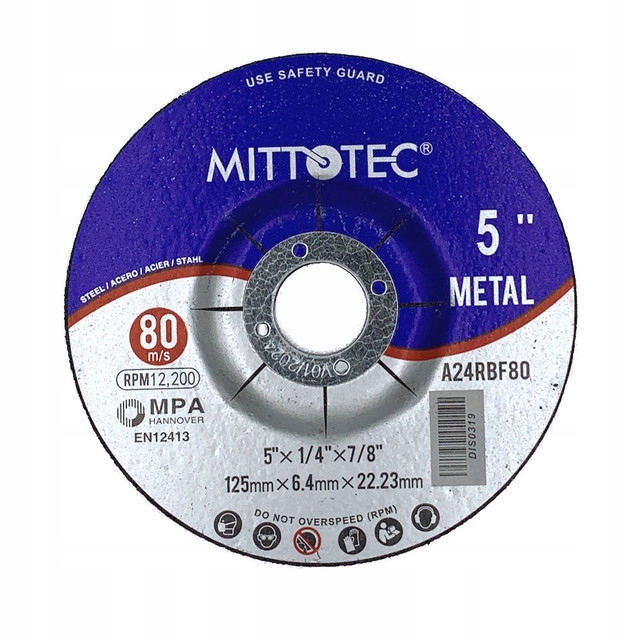

Tarcza Do Szlifowania Metalu Stali 125mm x 6mm