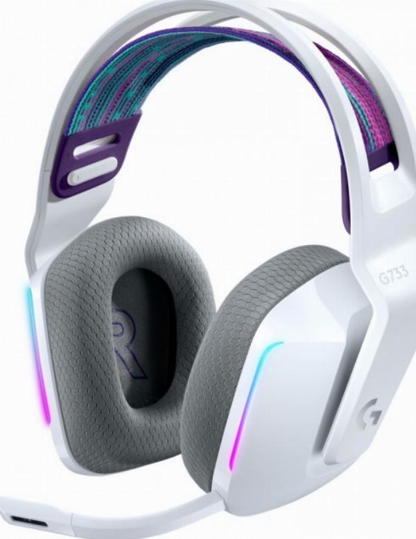 Słuchawki Logitech G733 Lightspeed Białe bezprzewodowe dla graczy