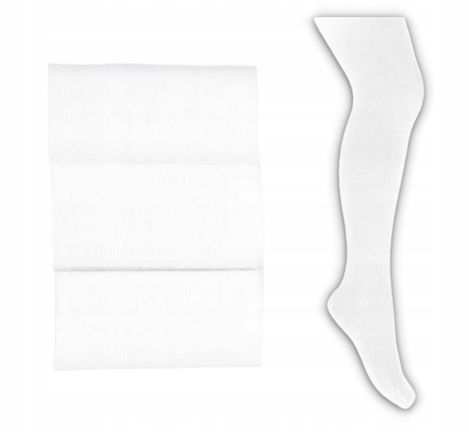 RAJSTOPY dziecięce Wola GŁADKIE 104-110 białe