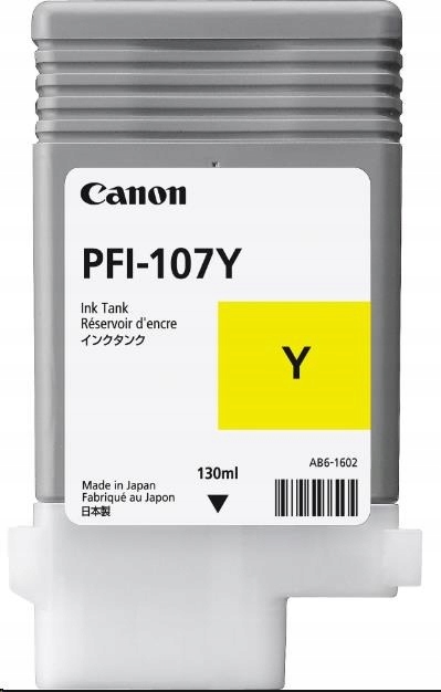 Atramentová kazeta Canon PFI-107 Y 6708B001