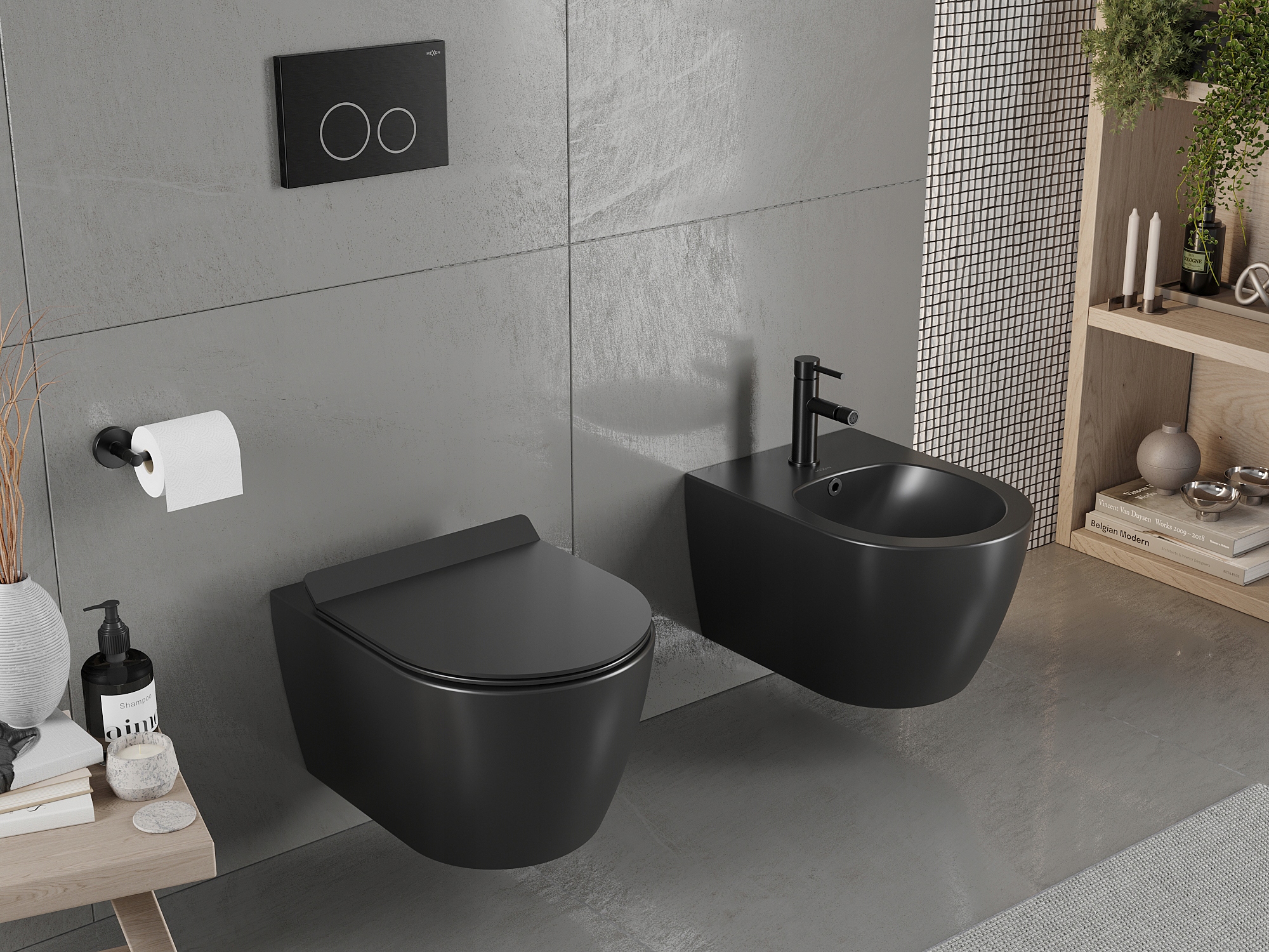 MEXEN CARMEN MISKA WC CZARNA MAT RIMLESS DESKA EAN (GTIN) 5907709128958