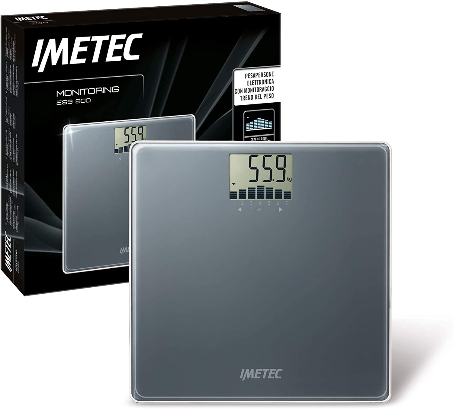 Váha Imetec, 5818, ES9 300, osobní, elektronická, 4G senzor, LCD displej,do