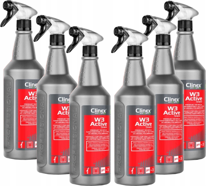 

Clinex W3 Active Shield do mycia sanitariatów 6szt