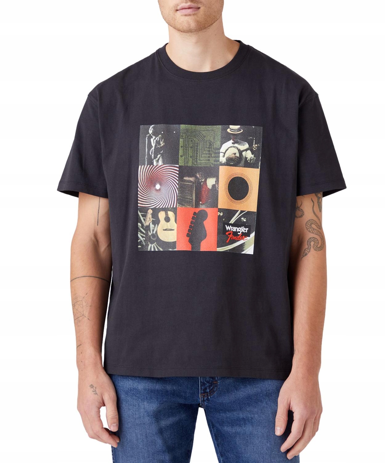 

T-shirt Wrangler Vintage Tee W7FBGFXV6 FadedBlk XL
