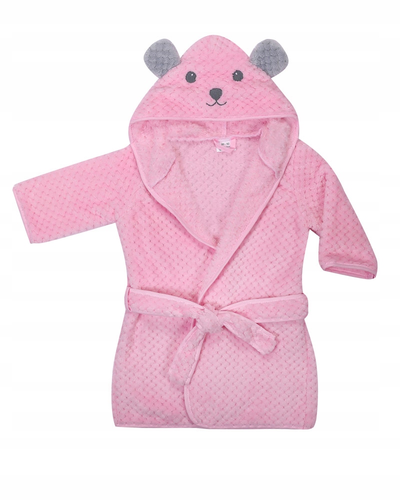 

Duetbaby Ciepły szlafrok dziecięcy 92-104 cm Róż
