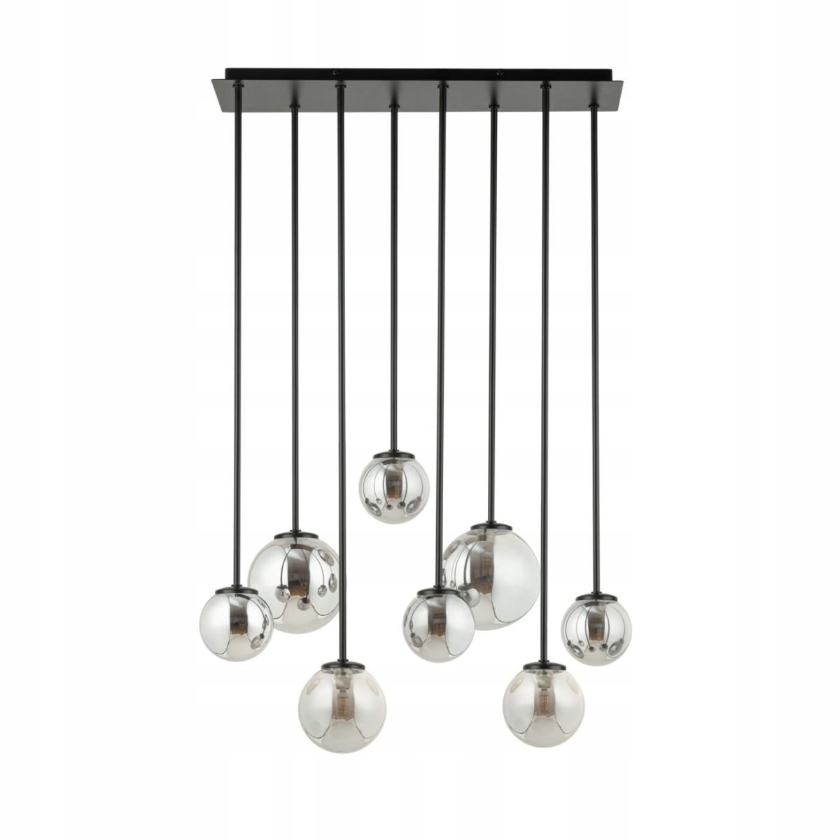 Závěsná lampa ze skleněných koulí nad jídelní stůl Tulia 8 33494 Sigma Lighting