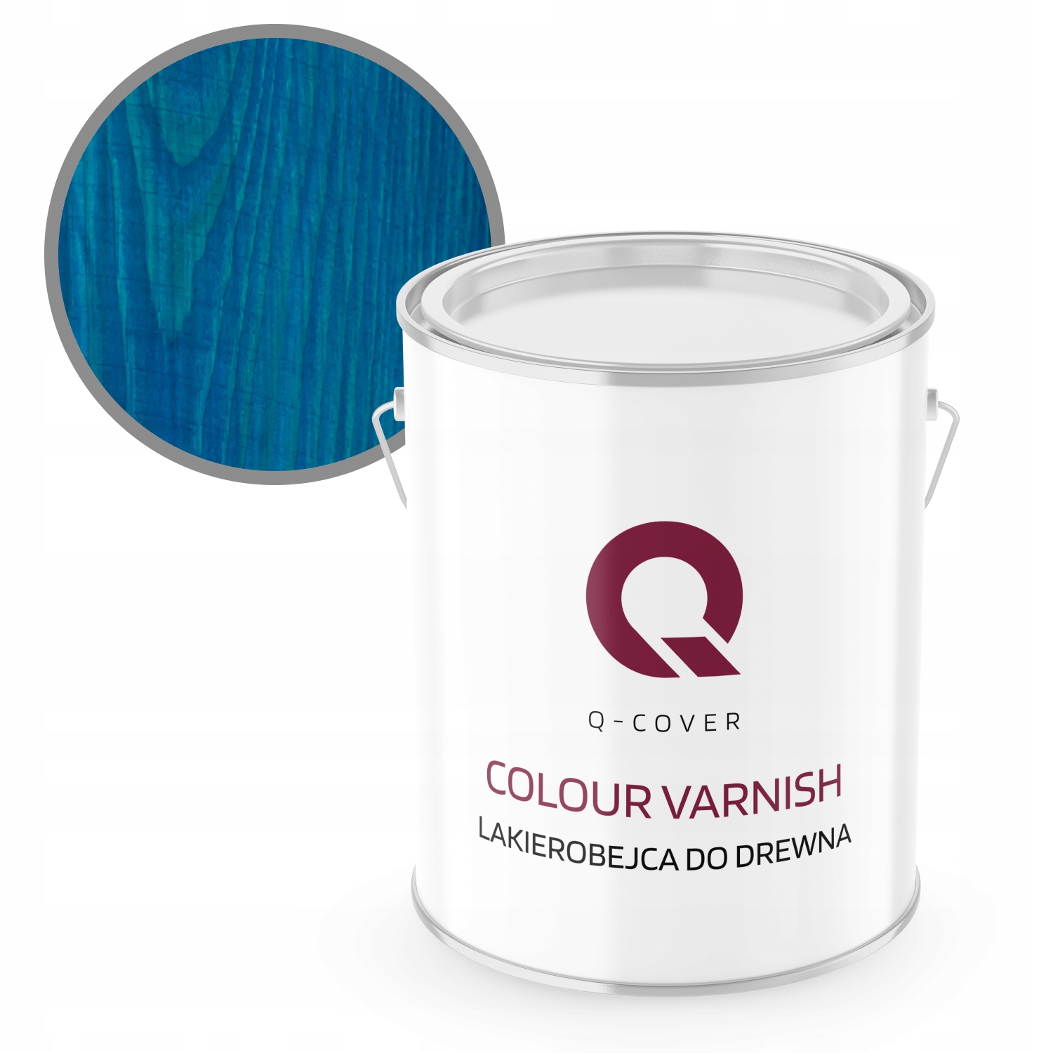 Rychleschnoucí Lak Na Dřevo 2,5 L Modrý Polomatný, Výkonný 3V1 Uv