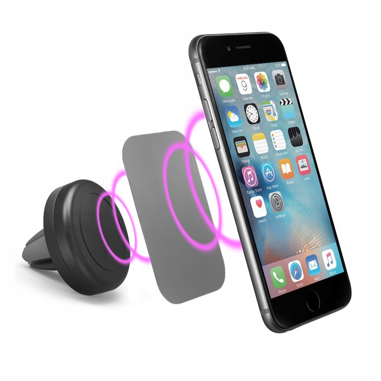 3x BLASZKA na telefon do UCHWYTU MAGNETYCZNEGO samochodowego na magnes EAN (GTIN) 6941237001689