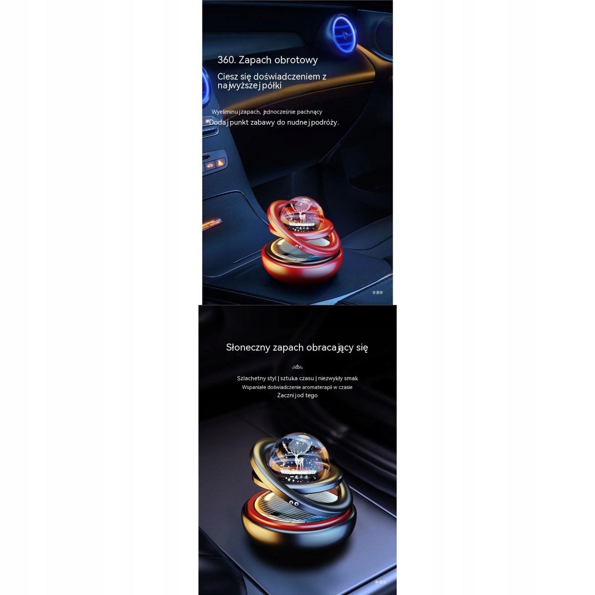 ZAPACH DYFUZOR SAMOCHODU SOLARNY OBROTOWY PLANETY Producent Inny