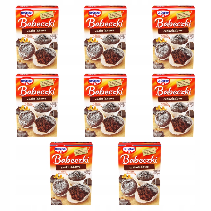 Dr. Oetker Čokoládové muffiny s pomerančovou kůrou 335 g X8