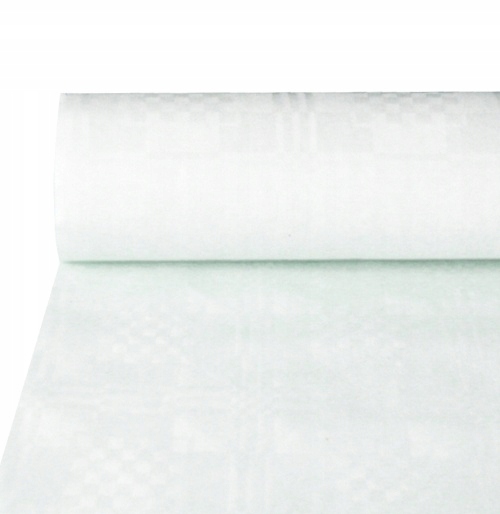 Obrus papierowy na rolce biały 8m urodziny wesele