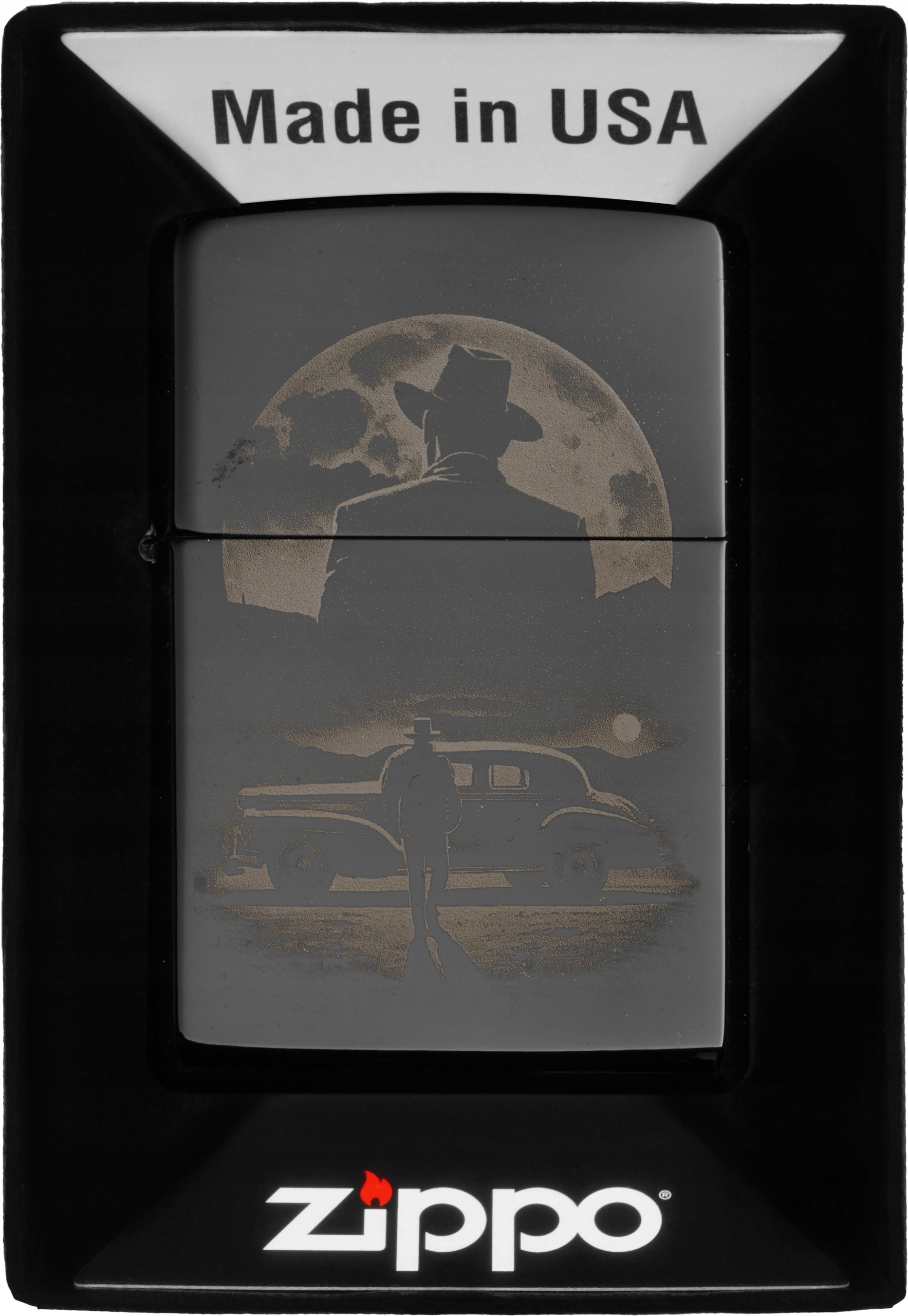 Zapalovač Zippo Vintage Car And Man Design 60007259 Větruodolný benzín