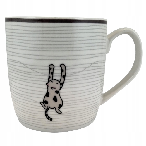

Kubek Porcelanowy Kot Koty Kremowy 345 ML