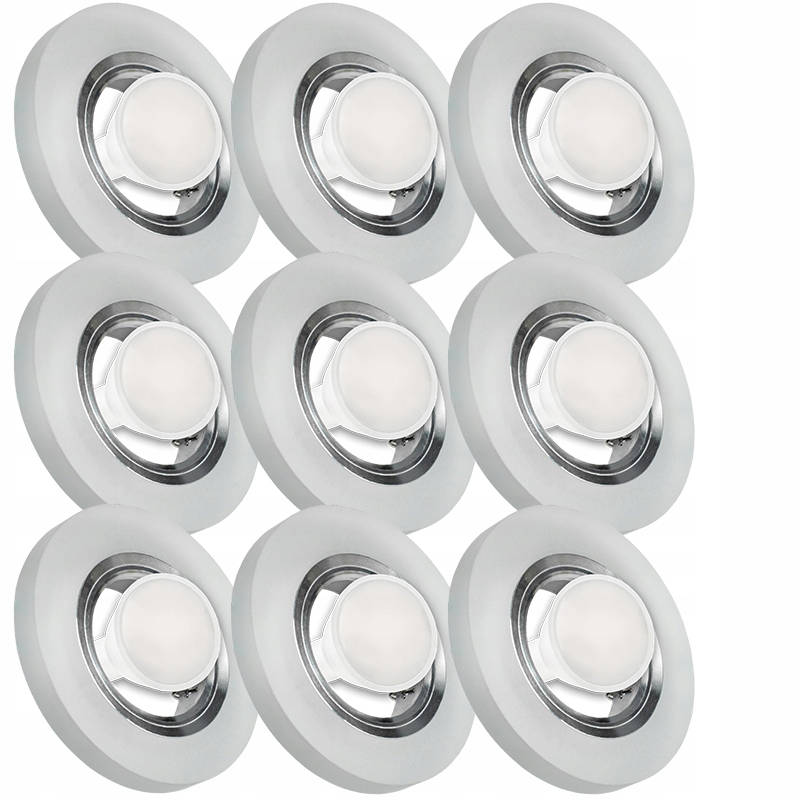 9X Skleněná Zapuštěná Lampa S Velmi Silným Sklo 10W Led Žárovka