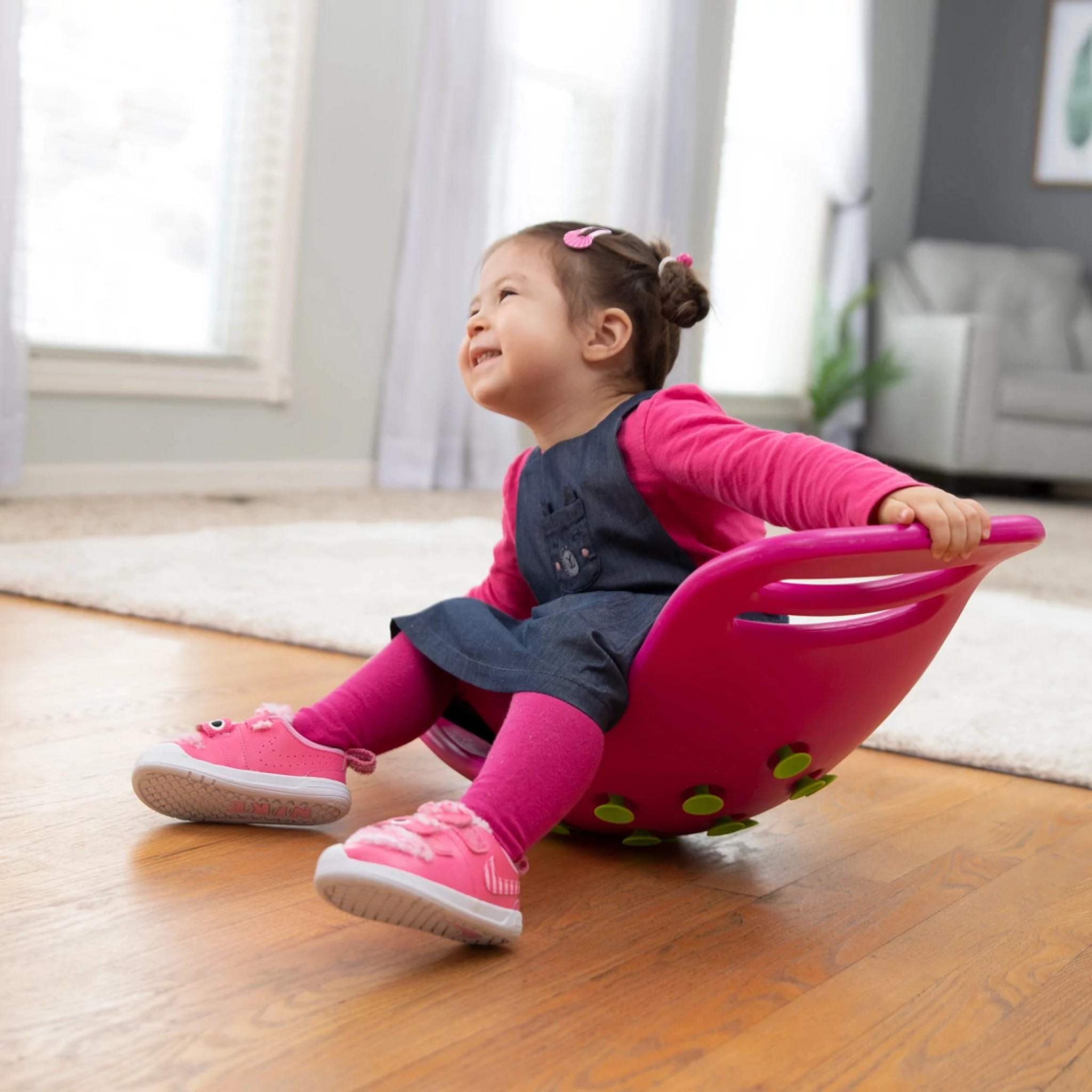 Bujawka z przyssawkami Teeter Popper Różowa Wiek dziecka 3 lata +