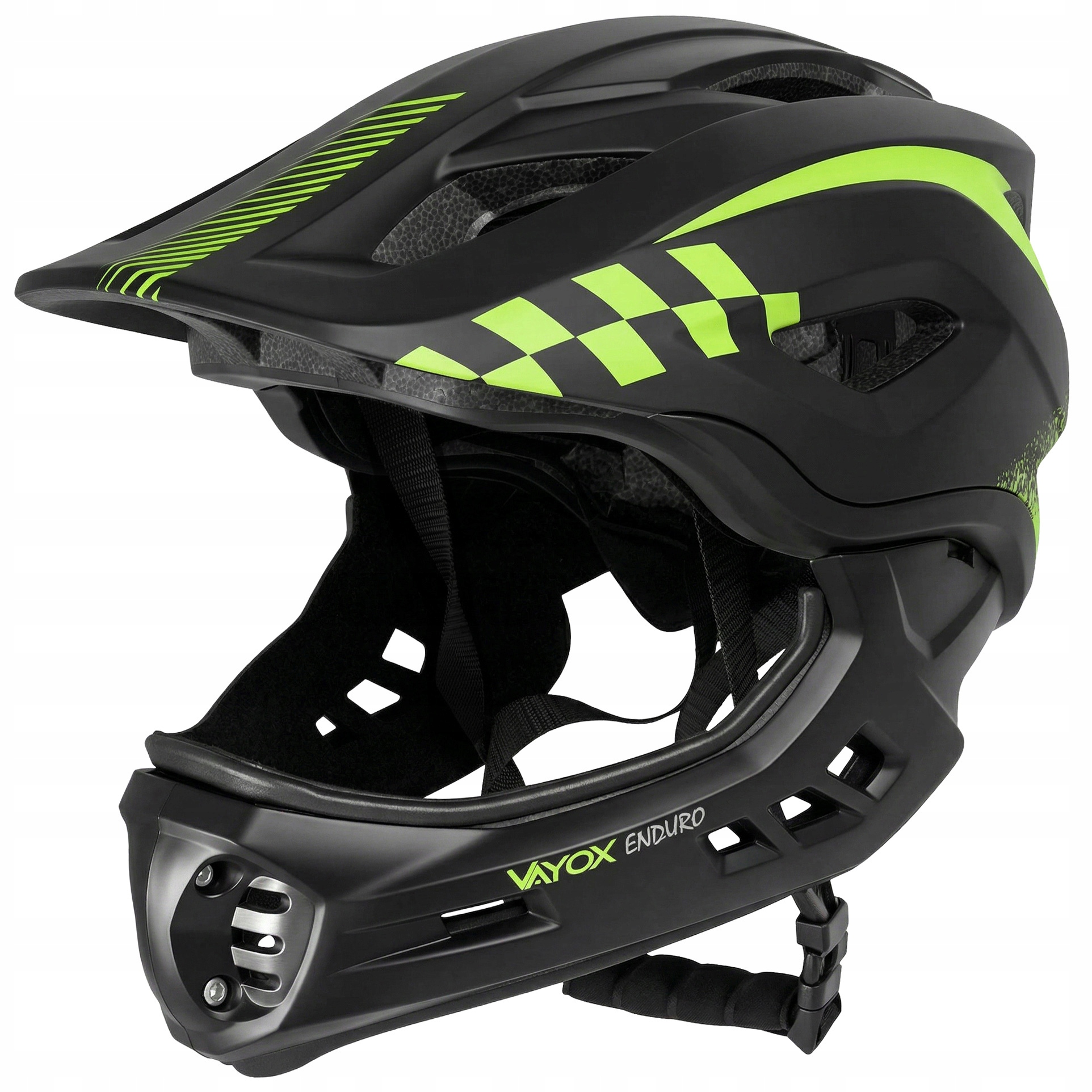 Kask Rowerowy Mtb Regulowany Dziecięcy Full Face Szczękowy S Enduro Vayox