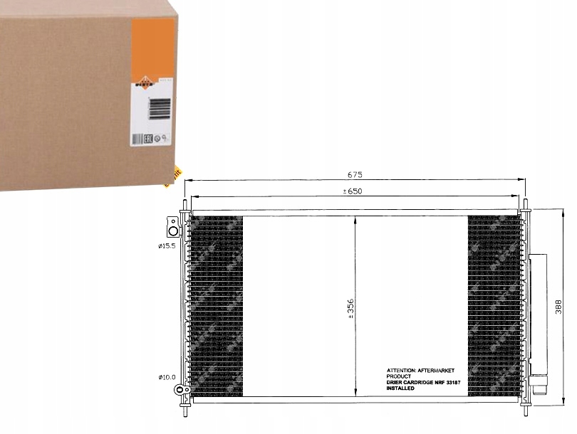 NRF35559 Kondenzátor Klimatizace Honda Accord 03- P Asistent řidiče #33
