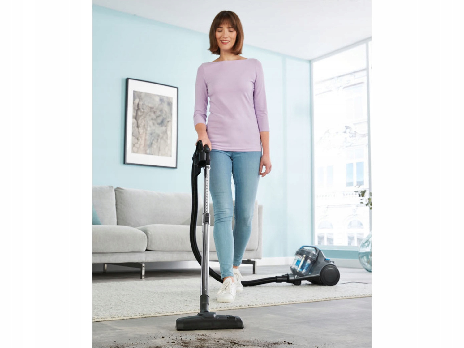 BEZWORKOWY ODKURZACZ CYKLONOWY HEPA MOCNY Filtr HEPA