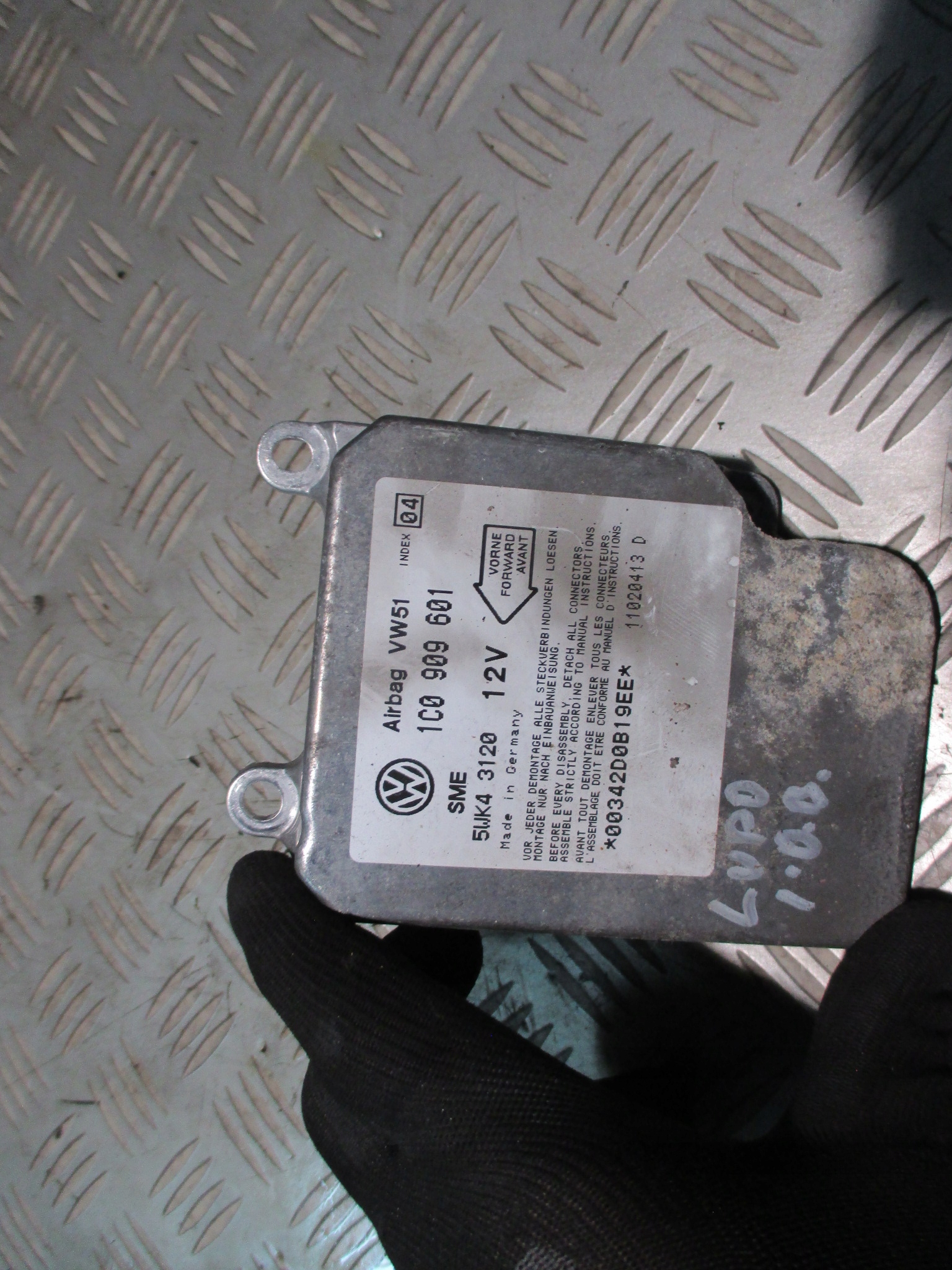 SENSOR MODUŁ AIRBAG VW LUPO 1C0909601 INDEX 05