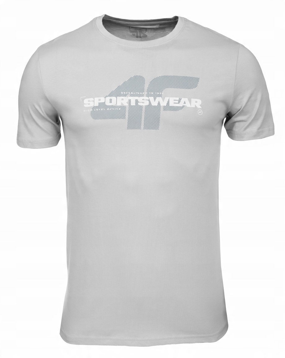 

4F Koszulka męska tshirt sportowy bawełna r.L