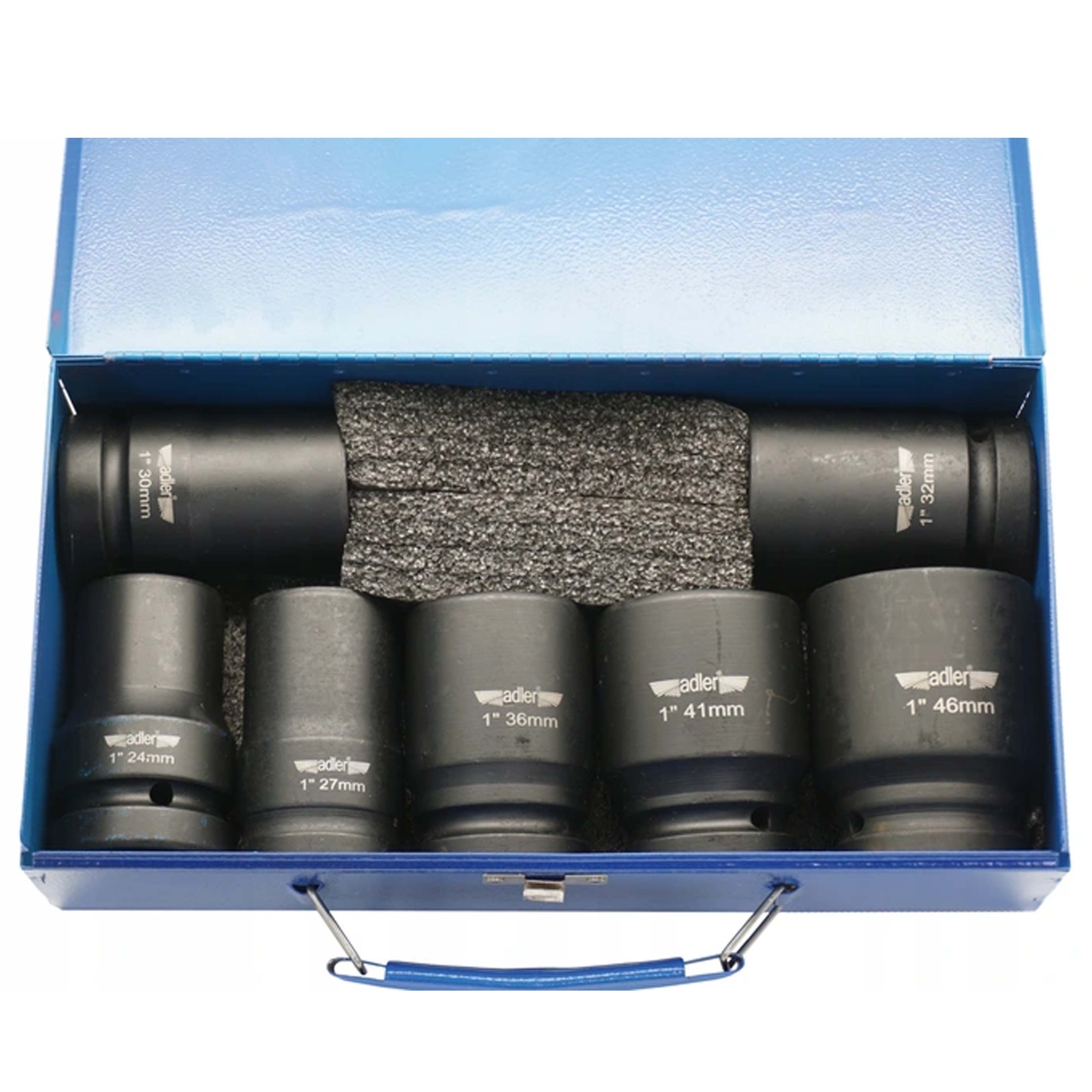 ADLER ZESTAW NASADEK UDAROWYCH 1'' 24-46mm 7 SZT.