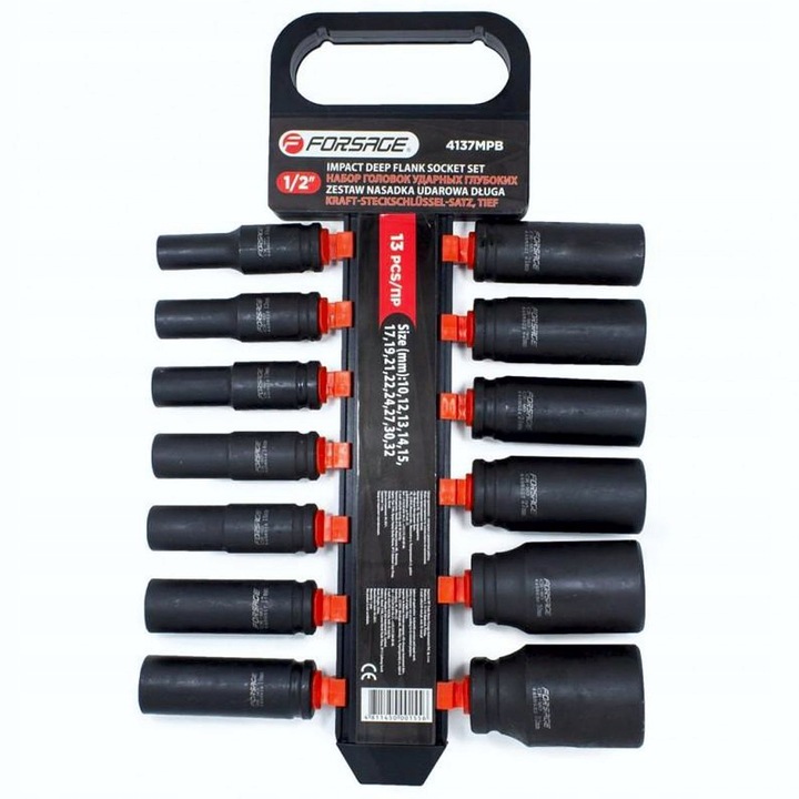 

Zestaw Nasadek Udarowych Długich 1/2" 10-32mm