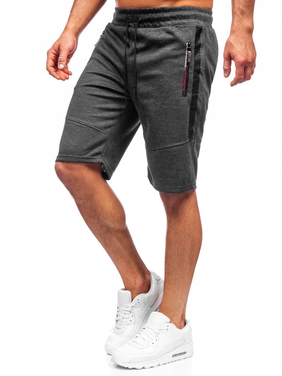 

Krótkie Spodenki Dresowe Czarne JX137 DENLEY_2XL