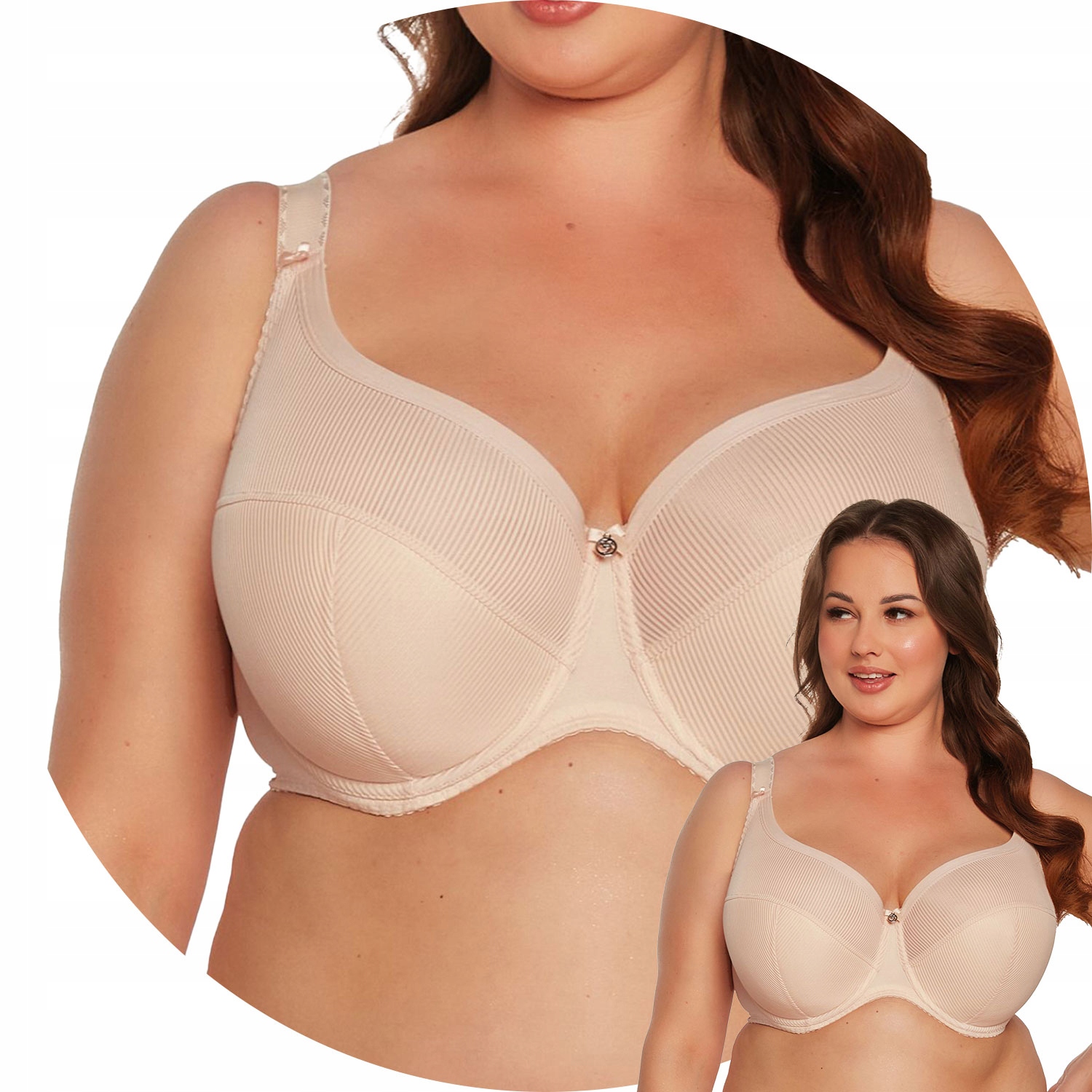 Gaia 1058M Sonia Maxi Polovyztužená podprsenka Semi Soft béžová 90H