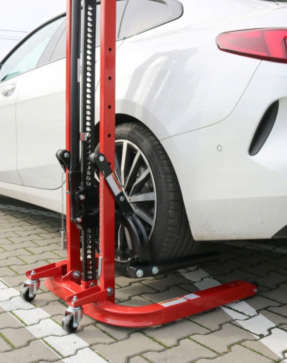 PODNOŚNIK JEDNOKOLUMNOWY BLACHARSKI MOBILNY Minimalna wysokość podnoszenia 70 mm