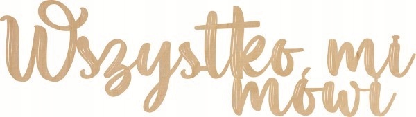 NAPIS NA ŚCIANKĘ PARY MŁODEJ NATURALNY 60 CM