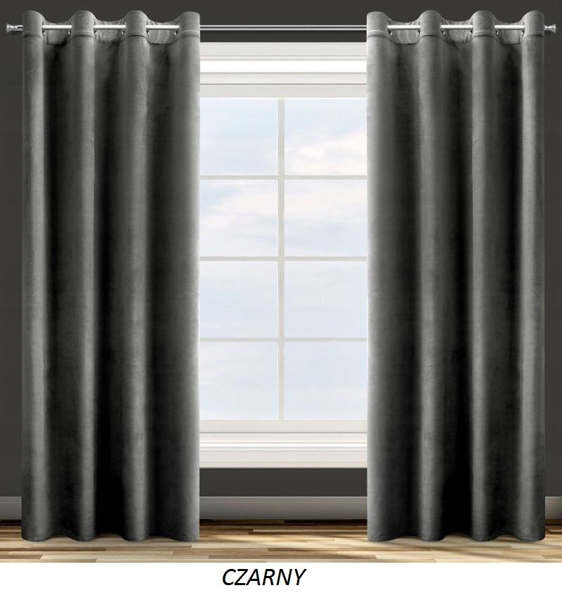 ZASŁONY GOTOWE 135 x 250 WELUR VELVETOWE PRZELOTKI Marka Eurofirany