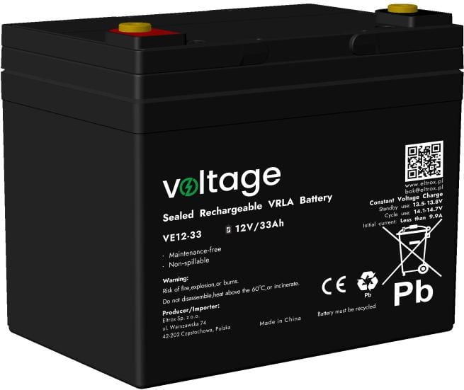 Akumulator Agm Voltage 12V 33Ah VE12-33